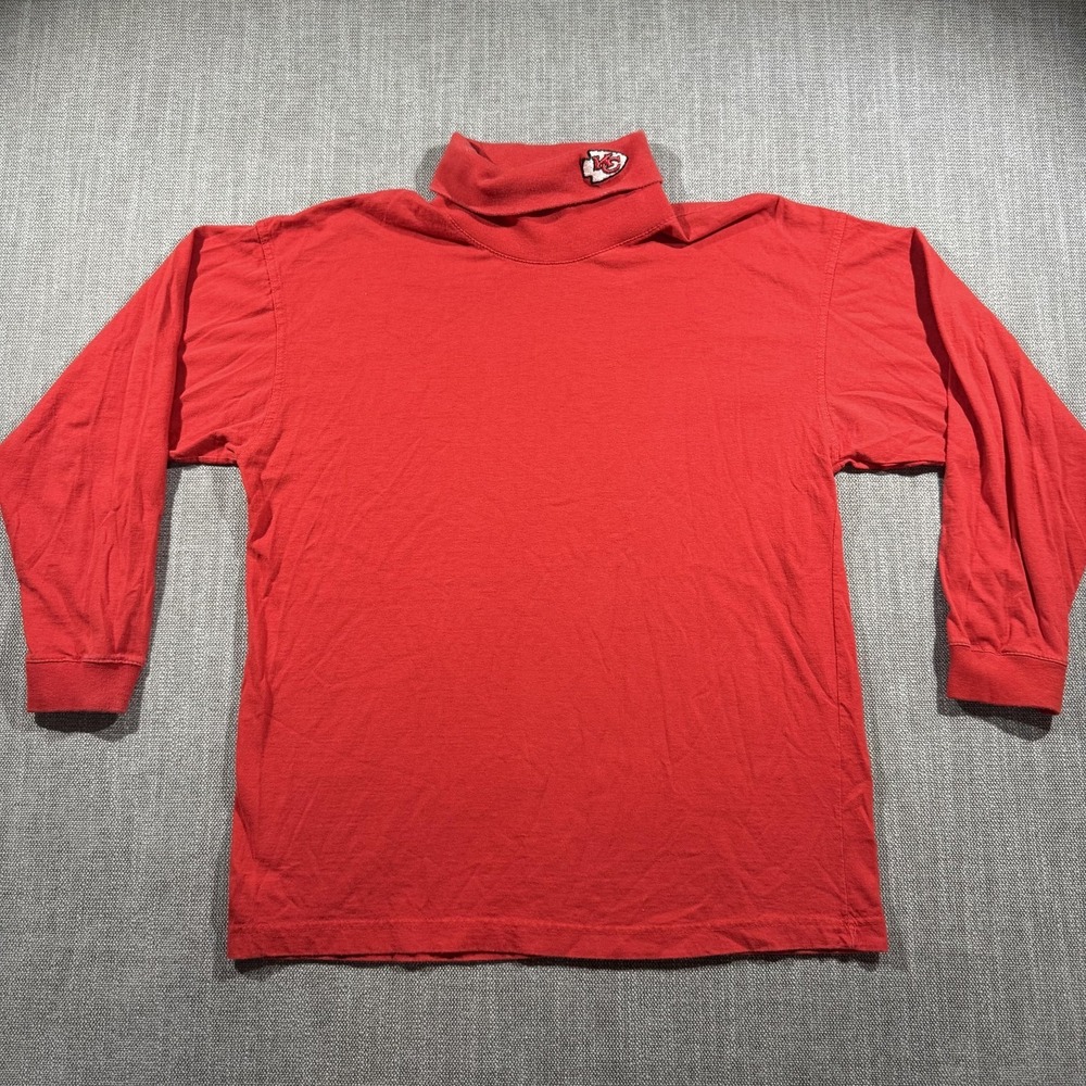 Kansas City Chiefs Shirt Boys 18 Red NFL Football Play Football Turtleneck